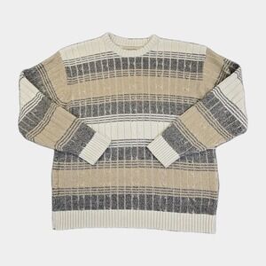 Vintage Munsingwear Sweater Men's Large Made in Korea Striped Preppy‎ 80s